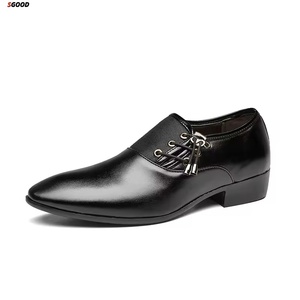 Chaussures en cuir classiques de style britannique pour hommes Wanghang WH008, résistantes, à bout souple, respirantes, pour tenue de travail formelle, été et printemps - Product Image 4