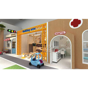 <span class=keywords><strong>Maison</strong></span> de jeu en bois sur le thème de l'acier en fibre de verre adaptée aux enfants et aux parents - Product Image 2