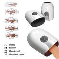 Healthpal Mini Wiederaufladbarer Elektrischer Vibrations-Fingermassagegerät mit Wärmekompression, Zeitsteuerung und Airbag-Material