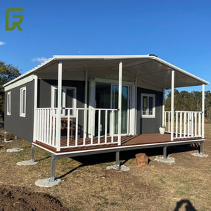 Di động 20ft 40ft gấp đúc sẵn mở rộng container nhà prefab xách tay có thể gập lại nhà để bán - Product Image 3