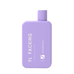 HDPE New 450ml Purple Blue Orange <strong>Milk</strong> Tea Shampoo <strong>Bottles</strong> for Skin Care Serum Lotion Nail Polish Oil - Product Image 5