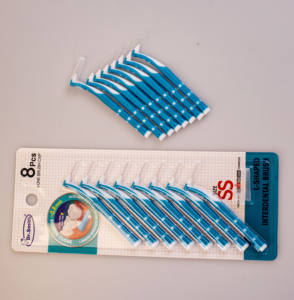 Cure-dents interdentaires en nylon en forme de L nouvellement conçus 8 pièces Mini brosse à dents <span class=keywords><strong>Tepe</strong></span> brosses interdentaires brosse interdentaire dentaire - Product Image 3