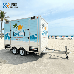 Remorque de toilettes mobiles pour camping, remorque sanitaire portable avec <span class=keywords><strong>moustiquaire</strong></span> pour la pêche, le camping et les activités nautiques en extérieur - Product Image 4