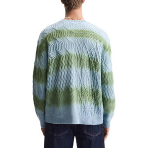 Streetlux 2024 nuevo Otoño/Invierno tendencia calle hombres suéter suelto estampado de punto cuello redondo manga larga suéter de los hombres - Product Image 3