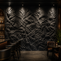 Panneau mural en pierre PU, pierre empilée 3D, revêtement en pierre de culture, effet brique rustique, décoration pour la maison et l'hôtel