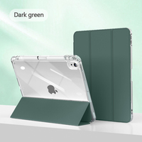 Coque transparente en acrylique pour iPad 8e génération avec étui pour tablette porte-crayon pour iPad 8e/9e génération 10.2"