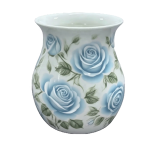 Gentle Pastoral Grace Pink Rose Jarrones <span class=keywords><strong>de</strong></span> cerámica para decoración del hogar con logotipo personalizado Ideal para agregar habitación con un toque <span class=keywords><strong>de</strong></span> encanto romántico - Product Image 3