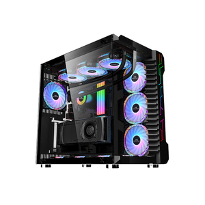 Snowman CS002 E-ATX đầy đủ tháp ủ kính dưới cung cấp điện có thể cài đặt sẵn người hâm mộ Top 360 chất lỏng làm mát chơi game trường hợp - Product Image 1