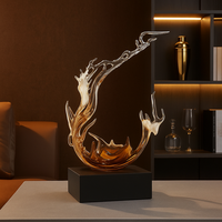 JingYue Maßgefertigte Moderne Abstrakte Harz-Spritzskulptur für Heim- und Bürodekoration, Luxuriöse Kunst-Geschenkidee