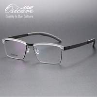 Lunettes de sport de luxe en titane sans vis, vente en gros, verres sportifs, design sans vis, montures optiques médicales pour hommes