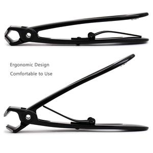 Pinces à ongles de haute qualité marque privée ensemble de <span class=keywords><strong>pédicure</strong></span> professionnel noir Kit de toilettage cadeau pour hommes Clips de carte pour ongles longs - Product Image 2