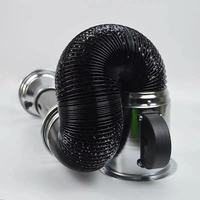 Conduit ca 4 pouces tuyau en aluminium 4 pouces feuille d'aluminium tuyau flexible conduit d'aération évent tube de ventilation conduit de séchage pour la maison