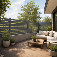 Panneaux de clôture en aluminium MEIXIN ORLANDO pour extérieur, montage facile, imperméables, pour balcon, escalier, villa