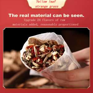 Pacotes de banho para pés contendo ervas como absinto e gengibre ajudam a aliviar a dor nos músculos da panturrilha. - Product Image 3