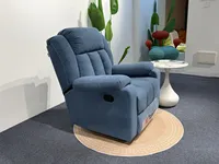 Fauteuil inclinable Lazy Sofa Sways, chaise longue individuelle pour se reposer et dormir, fauteuil de loisirs en tissu pour salon et bureau, canapé fonctionnel confortable