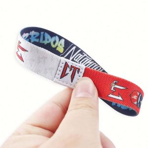 สายรัดข้อมือผ้าแบบยืดหยุ่นพิมพ์โลโก้ตามสั่งด้วยเทคนิค Sublimation พร้อม RFID/NFC สำหรับงานอีเว้นท์ - Product Image 4