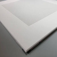 Plaque de plafond en aluminium Alumtimum au design moderne 60x60, ignifuge, étanche, isolante thermiquement, classe de performance incendie