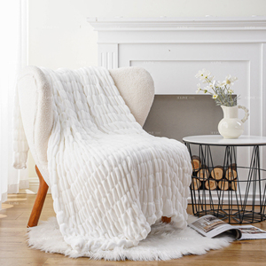 بطانية فاخرة مطبوعة بنقشة حيوانات، مزدوجة الجوانب، خفيفة الوزن، مبطنة ومخططة، صديقة للبيئة، مقاومة للوبر، مصنوعة من البوليستر 100% - Product Image 3