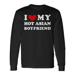 Camiseta de manga larga I Love My Hot Asian Boyfriend - Product Image 1