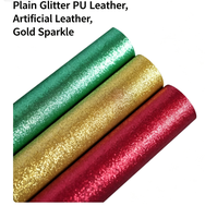 Tissu en similicuir PU brillant à paillettes pour loisirs créatifs, couture de mariage, boucles d'oreilles, nœuds pour cheveux, rembourrage et sacs - Imperméable et élastique