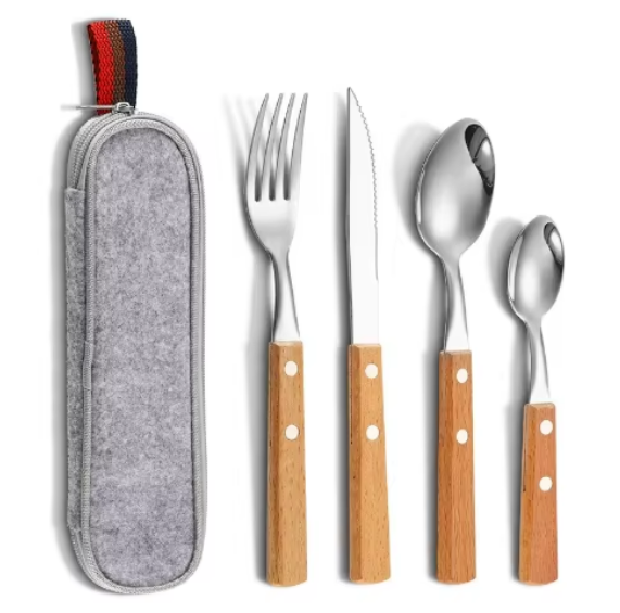 Juego de 4 piezas color madera B