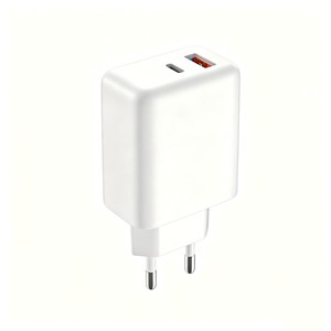 25W 65W GaN AC Wall Mounted Travel Charger with <b>USB</b> A <b>USB</b> <b>C</b> PD ports and EU US US UK plugs - Product Image 1