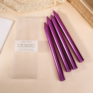 Candele a Bastoncino Stile Europeo OEM/ODM, Senza Fumo <span class=keywords><strong>e</strong></span> Inodore, Candele per Cena, Candeliere in Cera - Product Image 6