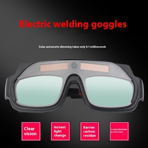 स्वचालित डिमिंग एंटी-ग्लेयर यूव ग्लास सुरक्षात्मक आर्गन आर्क वेल्डर आधा फ्रेम बिना लेन्स प्लास्टिक आरामदायक आंख सुरक्षा - Product Image 2