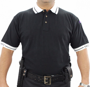 Trắng Nhanh Chóng Khô Mùa Hè Ngắn Tay Áo Kinh Doanh Đồng Phục Giản Dị Biểu Tượng Tùy Chỉnh In Polycotton An Ninh Polo T Áo Sơ Mi - Product Image 3