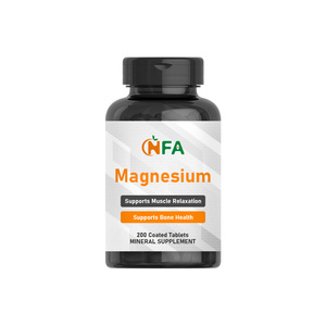 Comprimés de magnésium en marque blanche – 500 mg de magnésium pour la santé des os et des muscles – Complément de magnésium en comprimés - Product Image 1