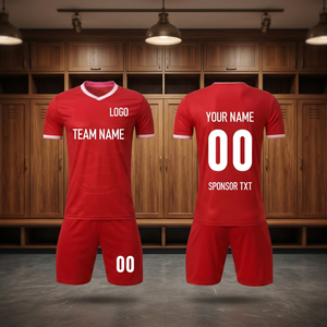 Maillot de football de haute qualité personnalisé avec nom et numéro, manches courtes, séchage rapide, maillot de football de l'équipe nationale 2026 - Product Image 2