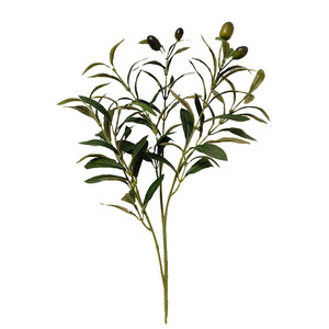 6 أغصان زيتون صناعية بالجملة لتنسيق الزهور في حفلات الزفاف والمنازل، نباتات اصطناعية بأفرع زيتون وثمار - Product Image 4