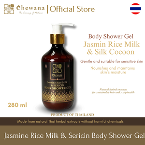 Jabón Líquido CHEWANA de Leche de Arroz y Siricina de Jazmín 280ml Ecológico Sin Químicos Nutre Hidrata Todo Tipo de Piel Humectante Corporal - Product Image 3