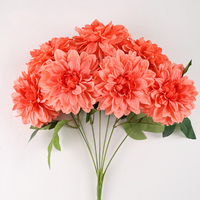 Penjualan langsung pabrik bunga pernikahan buatan bunga Dahlias putih susu bunga Dahlia