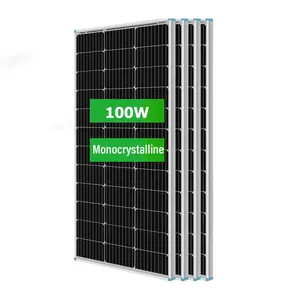 TDC panel surya monokristalin 100 W, kit panel surya atap mobil 90W 110W 120W 12V 18V untuk sistem panel surya 15kW