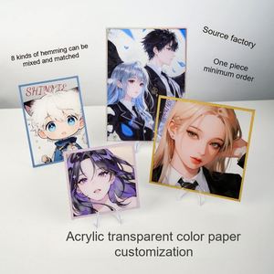 Tablero Shikishi de Acrílico Personalizado con Papel Holográfico Doble Flash para Mercancía de Anime DIY - Product Image 2