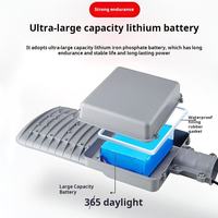 Lampu Jalan Tenaga Surya 300W Terlaris, Lampu LED Outdoor Terpisah dengan Panel Mono, Baterai 25Ah, IP65 Anti Karat untuk Asia Tenggara Tropis