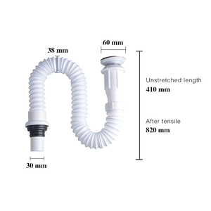 Tuyaux <span class=keywords><strong>de</strong></span> <span class=keywords><strong>vidange</strong></span> <span class=keywords><strong>de</strong></span> lavabo en PVC flexibles, tuyau <span class=keywords><strong>de</strong></span> <span class=keywords><strong>vidange</strong></span> <span class=keywords><strong>de</strong></span> lavabo <span class=keywords><strong>de</strong></span> cuisine - Product Image 6