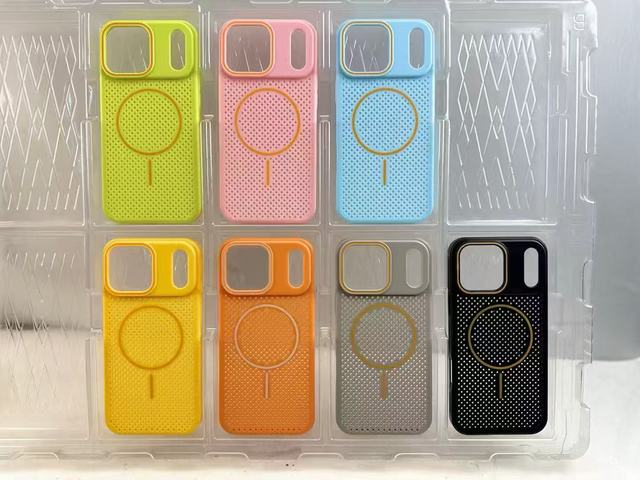 2026 Custom New High-End Breathable Cooling Magnetic Trendy PC Skin Anti-Drop Phone Case for iPhone 18 17 16 15 Pro Max 17E