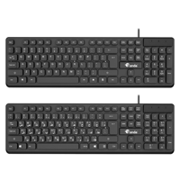 Fourniture directe d'usine KB08 clavier de mise en page arabe filaire clavier de bureau PC de base de haute qualité nouvelle Interface USB en plastique pas cher