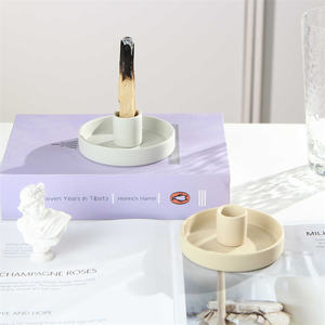 Soporte de incienso de cerámica mate de decoración nórdica personalizada de alta calidad para palos de Palo Santo uso aromático - Product Image 3
