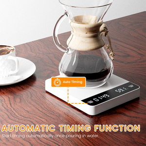 Báscula Digital Multifuncional para Café, de ABS, con Batería, Negra y <span class=keywords><strong>Blanca</strong></span>, con Temporizador, Diseño Nuevo de Fábrica Changxie - Product Image 6