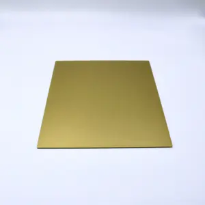 Custom Sheet Metal Fabriation Laser Cutting Aluminum Sheet For Anodized gold Menu Board