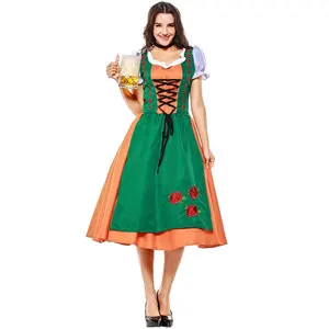 Traditional Bavarian Oktoberfest Costumes for Halloween Carnival Womens Fraulein Oktoberfest Costume