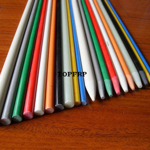 Tige en fibre de verre de couleur personnalisée Matériau FRP aiguisé Haute résistance et anti-corrosion Longueur personnalisée Piquets de jardin - Product Image 1