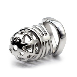 FRRK Jaula de Castidad Masculina de Acero Inoxidable con Púas Ajustables, Innovadora Jaula para Pene con Púas, para Hombres Gay - Product Image 5