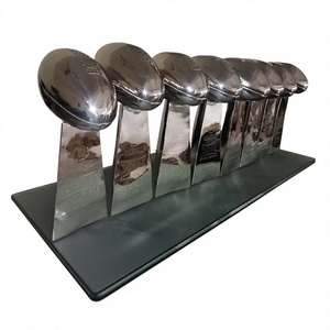 CHAMP KING Premium Football Championship <b>Trophy</b> Metal Mirror Finish Durable Customized Award - Product Image 2