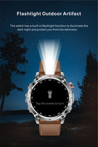 Montre intelligente <span class=keywords><strong>W10</strong></span> <span class=keywords><strong>PRO</strong></span> étanche IP68 avec lampe de poche, écran AMOLED de 1,43 pouce, GPS, boussole, moniteur de santé, montre intelligente de sport - Product Image 4