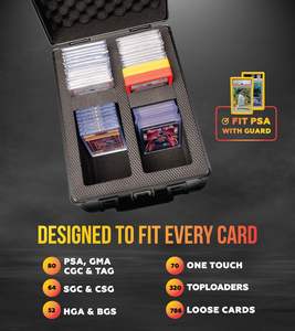 Estuche Rígido para Tarjetas Coleccionables, <span class=keywords><strong>Caja</strong></span> para Tarjetas Deportivas <span class=keywords><strong>de</strong></span> Béisbol, Compatible con PSA/<span class=keywords><strong>BGS</strong></span>/SGC/CGS, con Cierre TSA y Marco <span class=keywords><strong>de</strong></span> Aleación <span class=keywords><strong>de</strong></span> Aluminio - Product Image 5