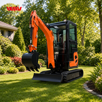 Mini-excavatrice diesel Kubota la plus vendue avec moteur CE EPA, hydraulique, pour travaux ruraux et de construction, sur chenilles
